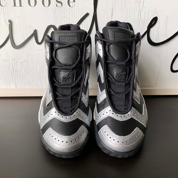 Converse, Black and Silver Sneakers - Picture 8 of 13